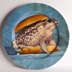 Assiette porcelaine Toiletpaper Frog