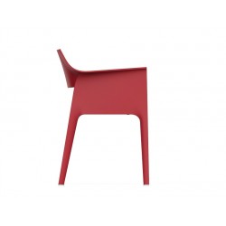 4 chaises PEDREDRA Rouge-VONDOM