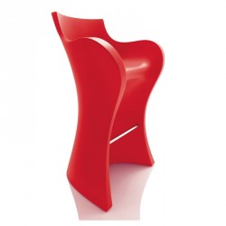 Tabouret Haut WOOPY Rouge- B-LINE