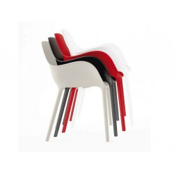 Chaise Sabina, chaise design avec accoudoirs- VONDOM