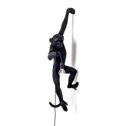 Lampe Monkey noir  applique extérieure -Lampe singe design-outdoor